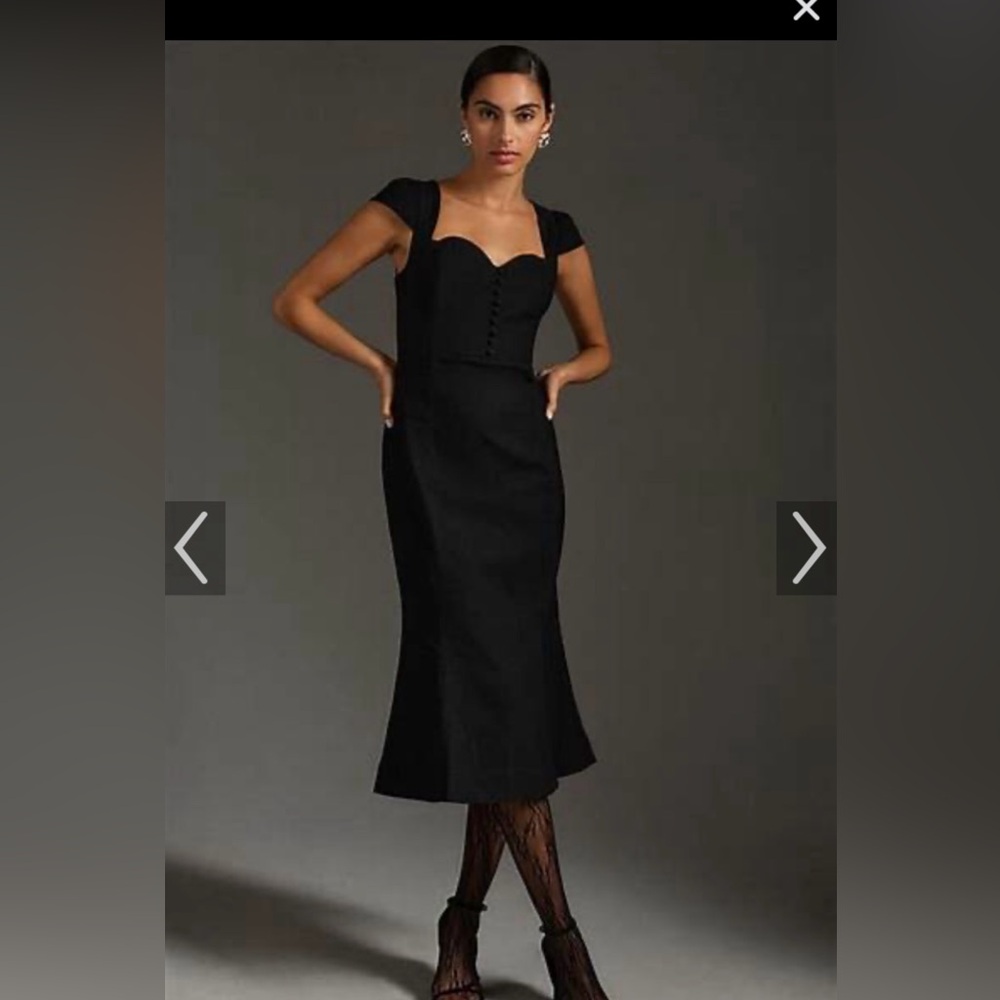 Anthropologie The Cecily Fit & Flare Sweetheart Dress by Maeve